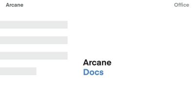 Arcane Docs